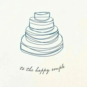 To The Happy Couple Wedding Cake Card